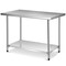 Gymax 30 x 48 Stainless Steel Food Prep and Work Table Commercial Kitchen Table Silver